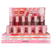 MOIRA Lip Glaze Oil Plumper – Hydrating Glossy Finish Lip Oil (Display of 36 + 12 Testers) - TRUECOLOR WHOLESALE