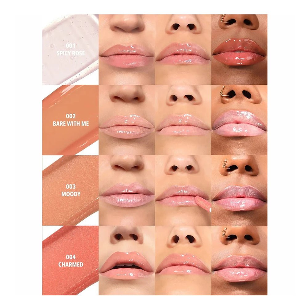 MOIRA Lip Glaze Oil Plumper – Hydrating Glossy Finish Lip Oil (Display of 36 + 12 Testers) - TRUECOLOR WHOLESALE