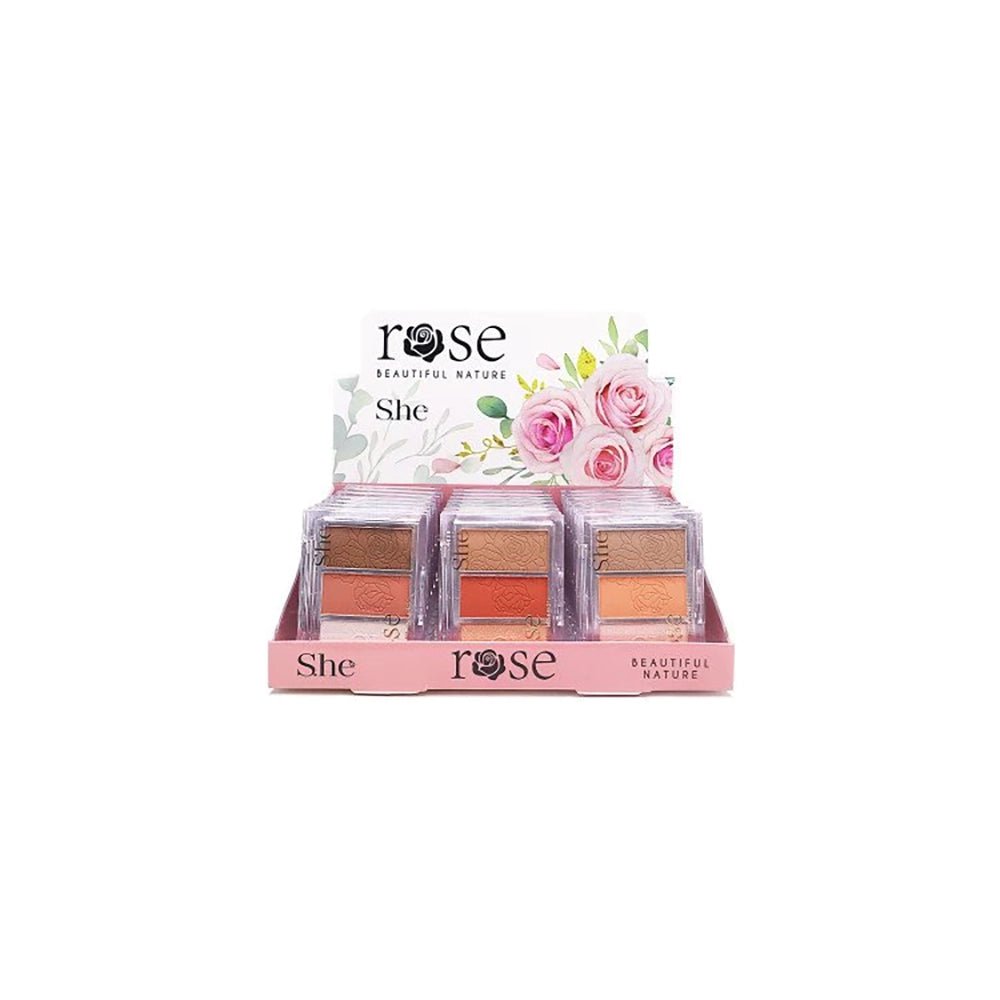 S.HE - Rose Beautiful Nature Contour Palette - TRUECOLOR WHOLESALE