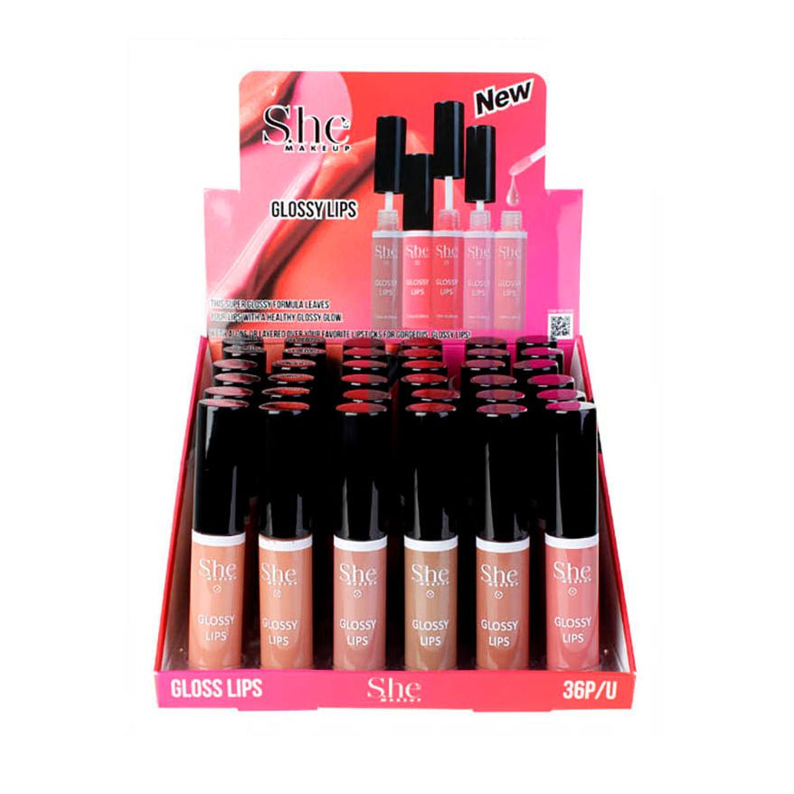 S.HE - Glossy Lips Nude Lip Gloss - TRUECOLOR WHOLESALE
