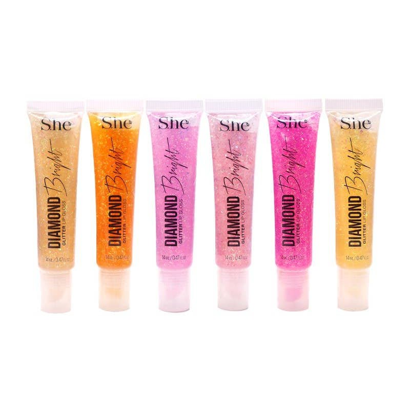 S.HE - Diamond Bright Glitter Lip Gloss - TRUECOLOR WHOLESALE