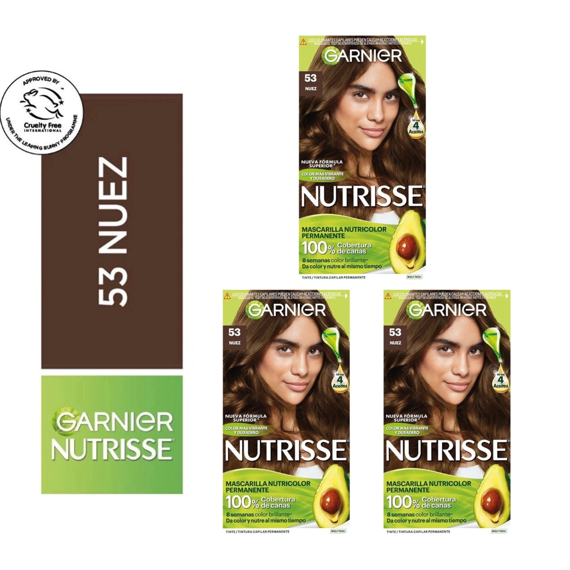 GARNIER - Hair Dye Nutrisse 53 Nuez