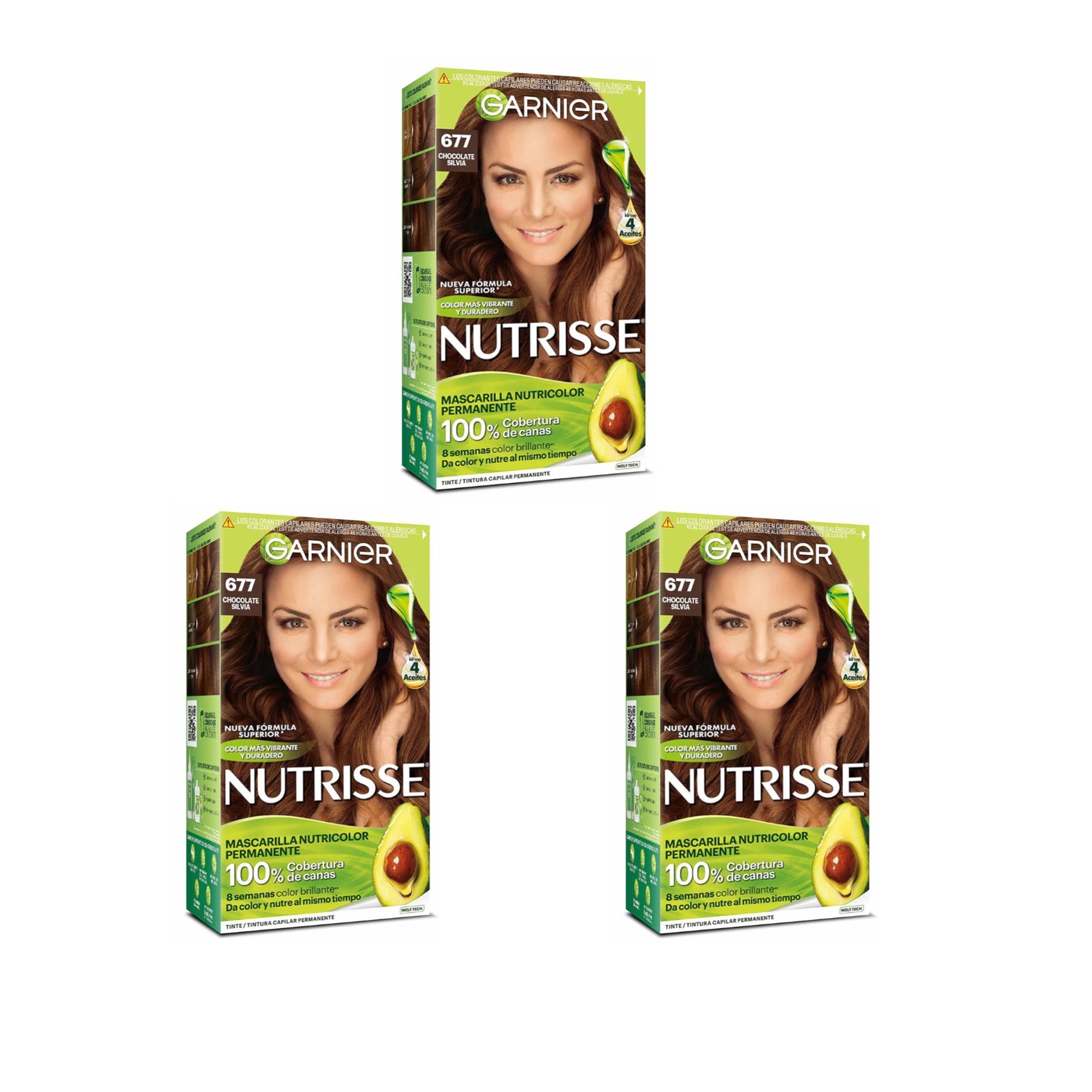 GARNIER - Hair Dye Nutrisse 677 Chocolate Silvia