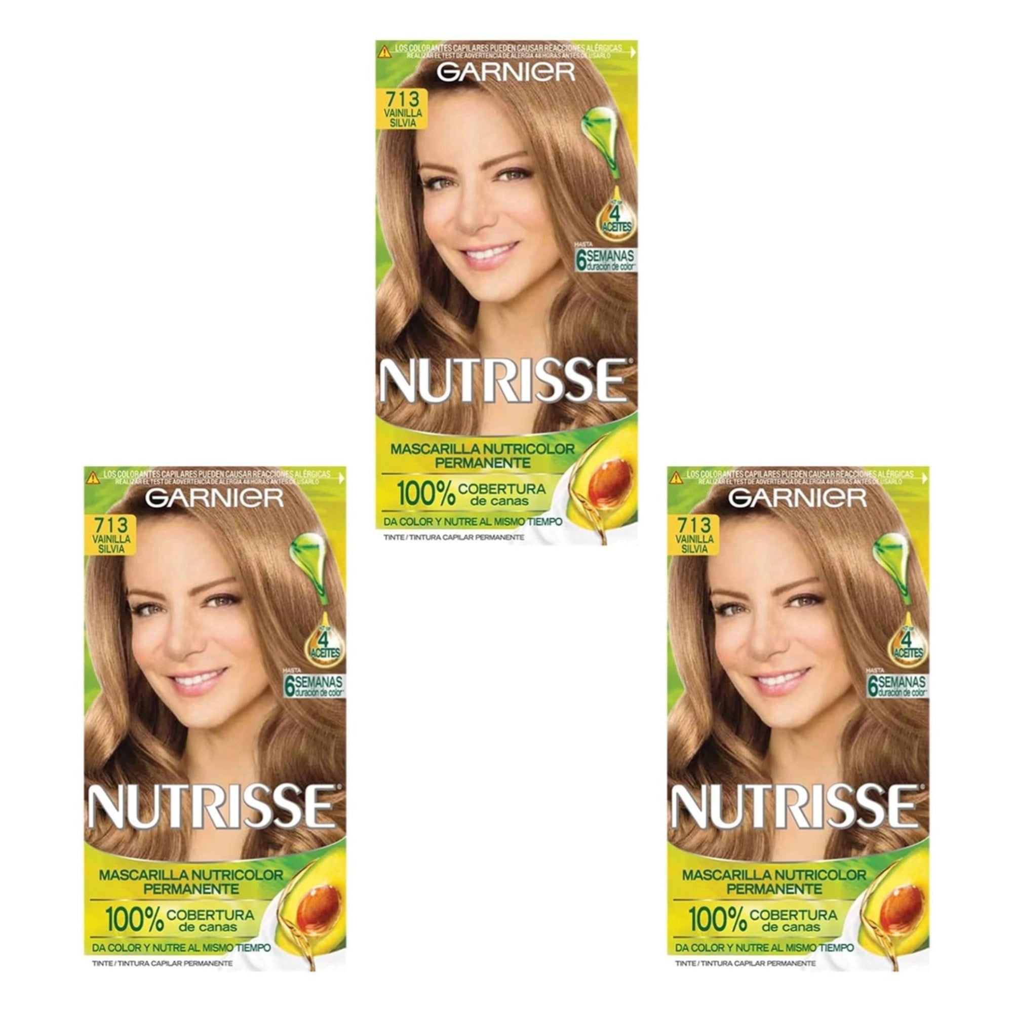 GARNIER - Hair Dye Nutrisse 713 Vanilla Silvia