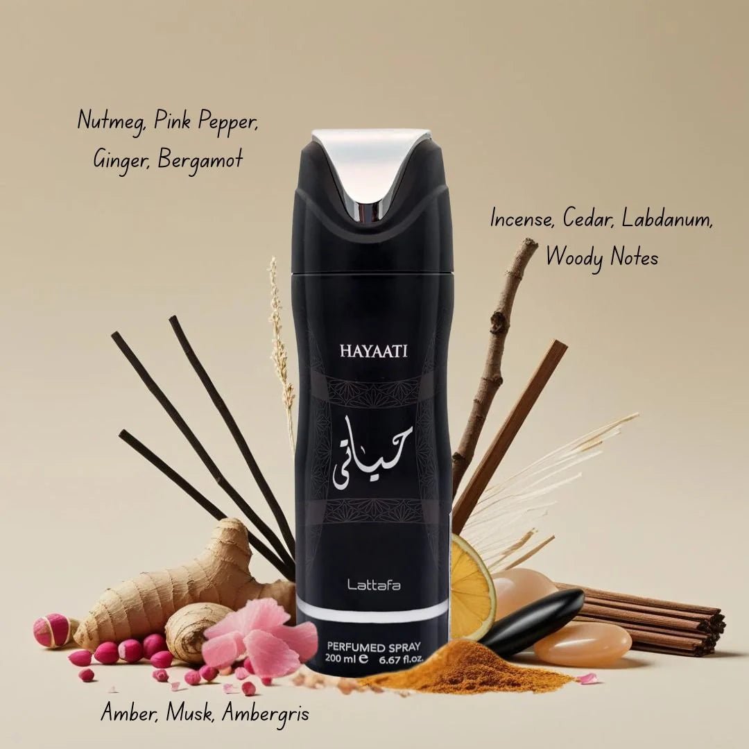 Lattafa - Hayaati Deodorant Spray 200ml (6.7 oz) - TRUECOLOR WHOLESALE