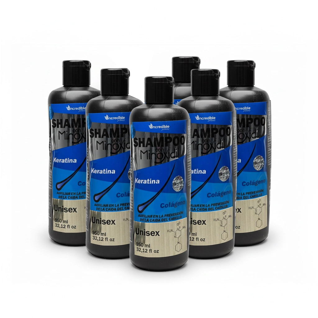 Incredible - Shampoo Minoxidil, Keratina & Colageno