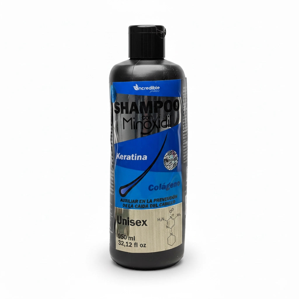 Incredible - Shampoo Minoxidil, Keratina & Colageno