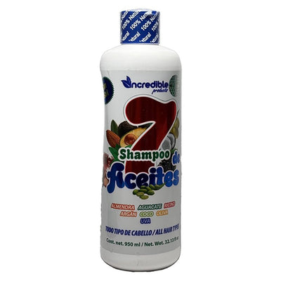 Incredible - Shampoo 7 Aceites Sin Sal - TRUECOLOR WHOLESALE