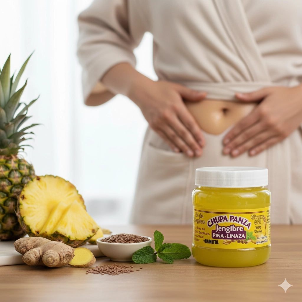 Puerta Grande - Chupa Panza Jengibre Pina + Linaza