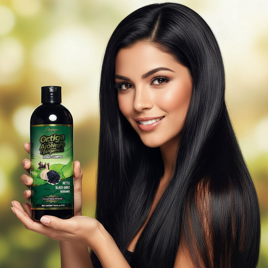 Plantimex Ortiga + Ajo Negro & Bergamota Herbal Shampoo 1L