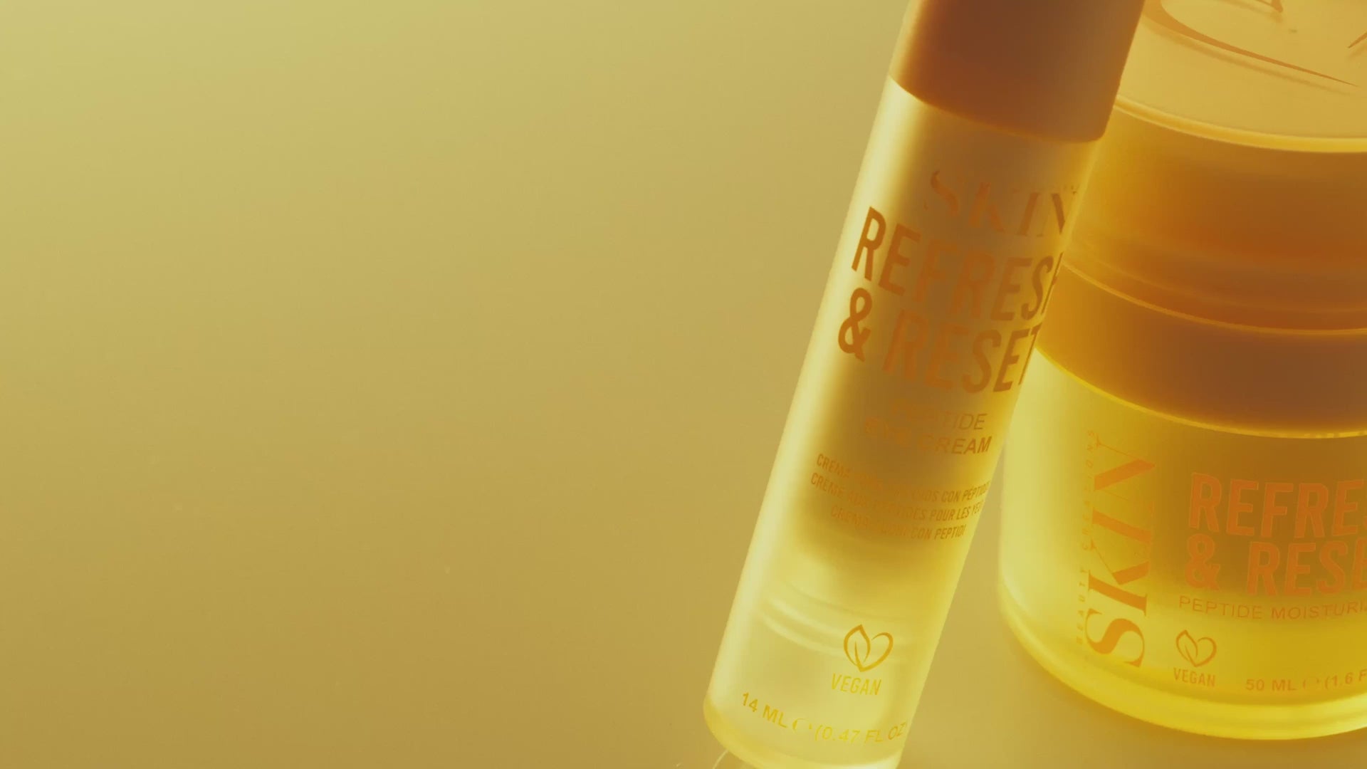Load video: Beauty Creations - Refresh and Reset with Peptides- Barrier Repair &amp; Skin Renewal Set with Peptide Moisturizer, Face Serum &amp; Eye Cream