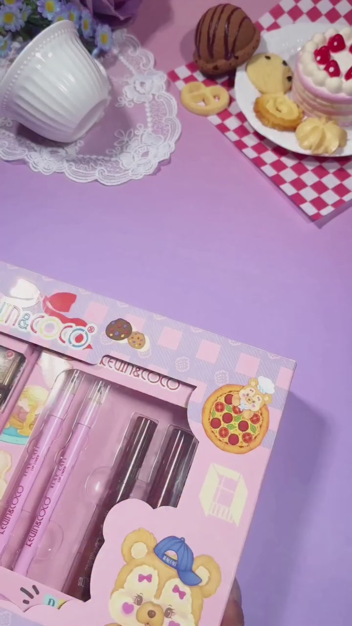 Load video: Kevin &amp; Coco - Bear Cafe Makeup Set