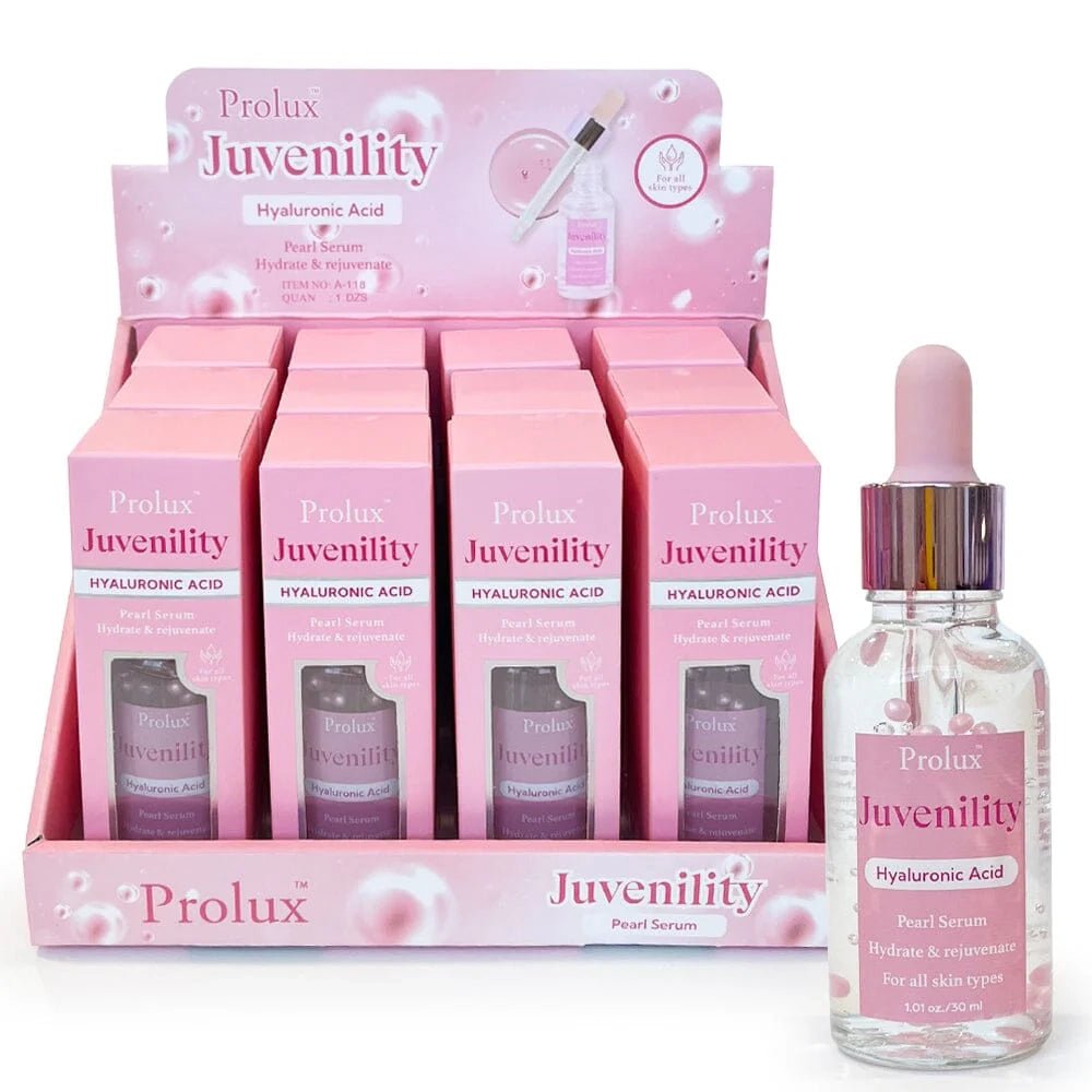Prolux Juvenulity Hyaluronic Acid Pearl Serum – 12 Pack | Intense Hydration - TRUECOLOR WHOLESALE