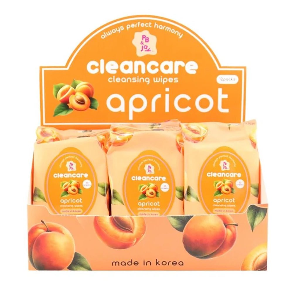 PB & JAY - Cleancare Cleansing Wipes Apricot - TRUECOLOR WHOLESALE