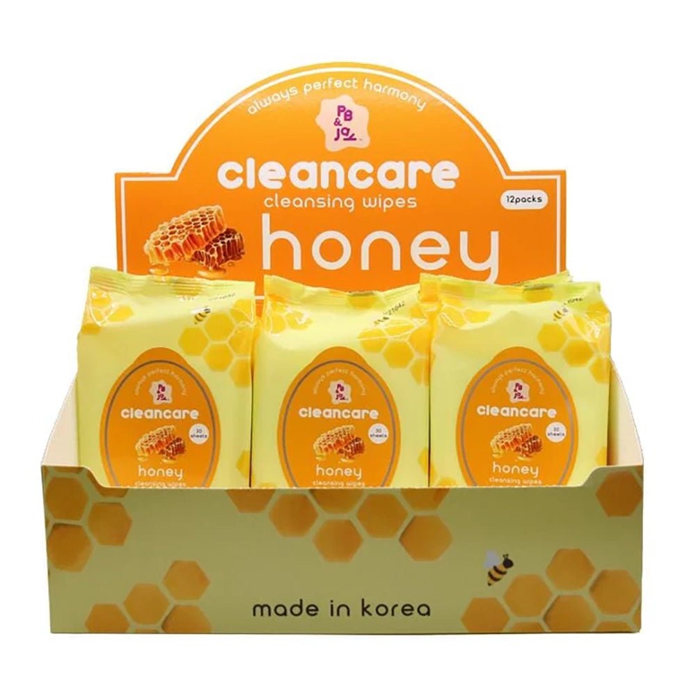 PB & JAY - Cleancare Cleansing Wipes Honey - TRUECOLOR WHOLESALE