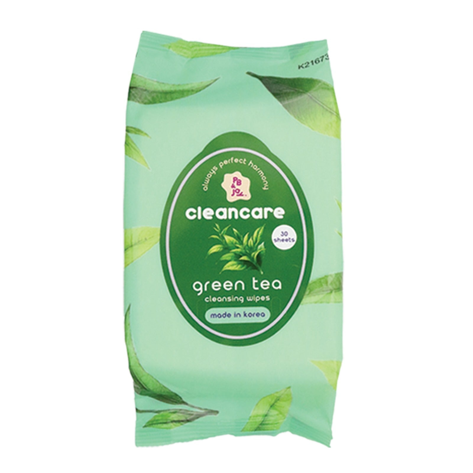 PB & JAY - Cleancare Cleansing Wipes Green Tea - TRUECOLOR WHOLESALE