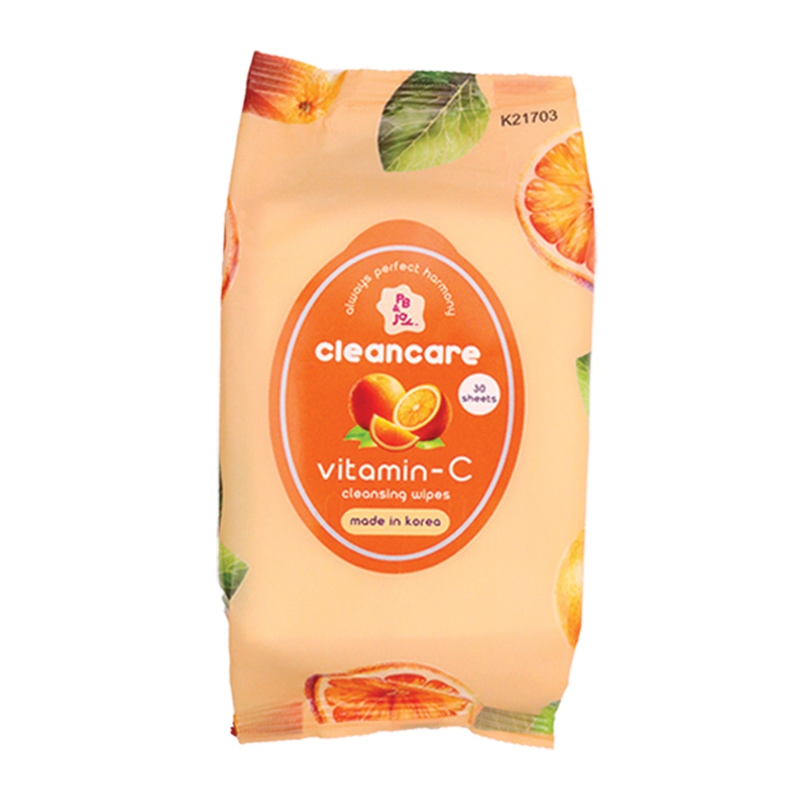 PB & JAY - Cleancare Cleansing Wipes Vitamin C - TRUECOLOR WHOLESALE