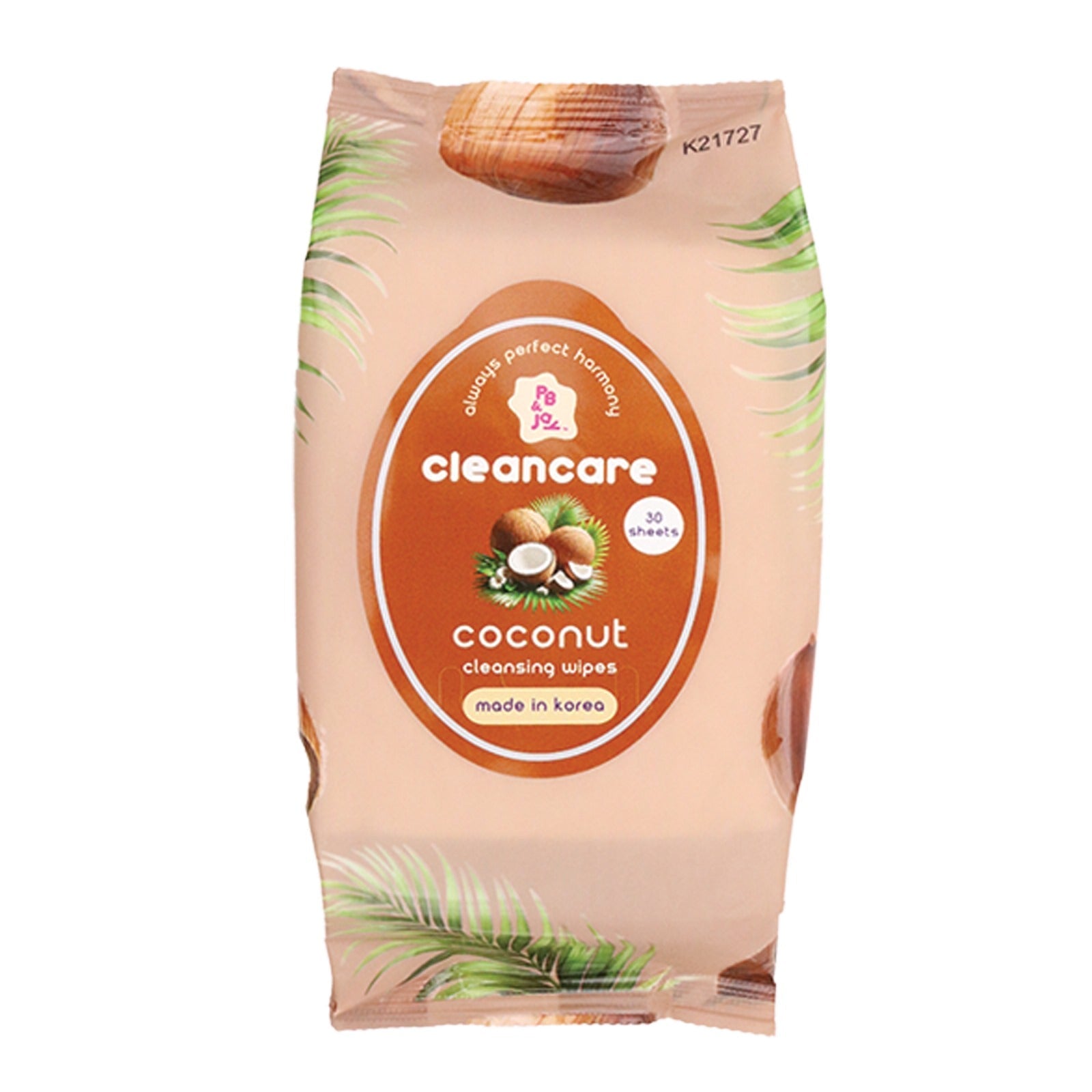 PB & JAY - Cleancare Cleansing Wipes Coconut - TRUECOLOR WHOLESALE