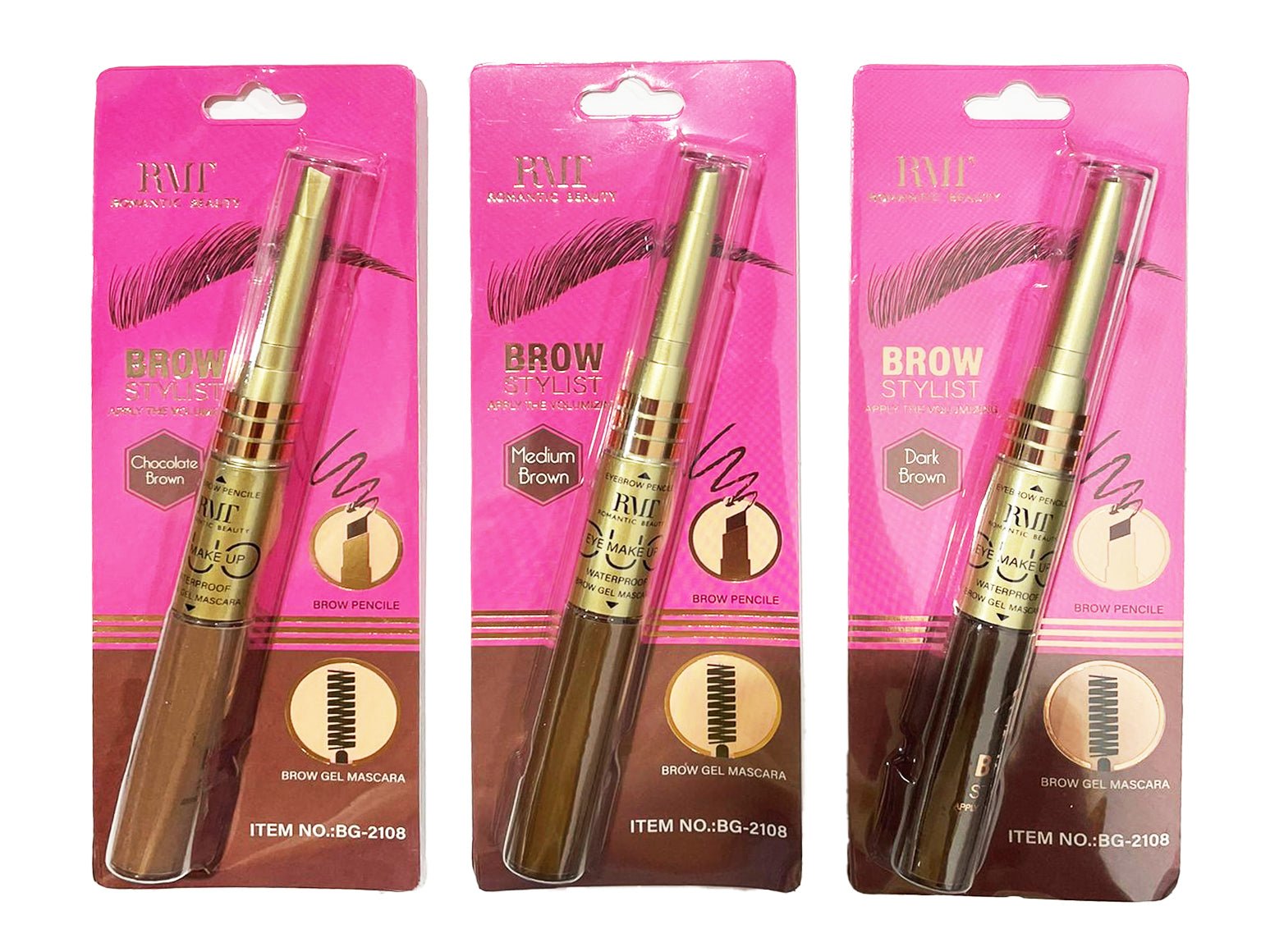 ROMANTIC BEAUTY - DUO Brow Make Up Waterproof - TRUECOLOR WHOLESALE