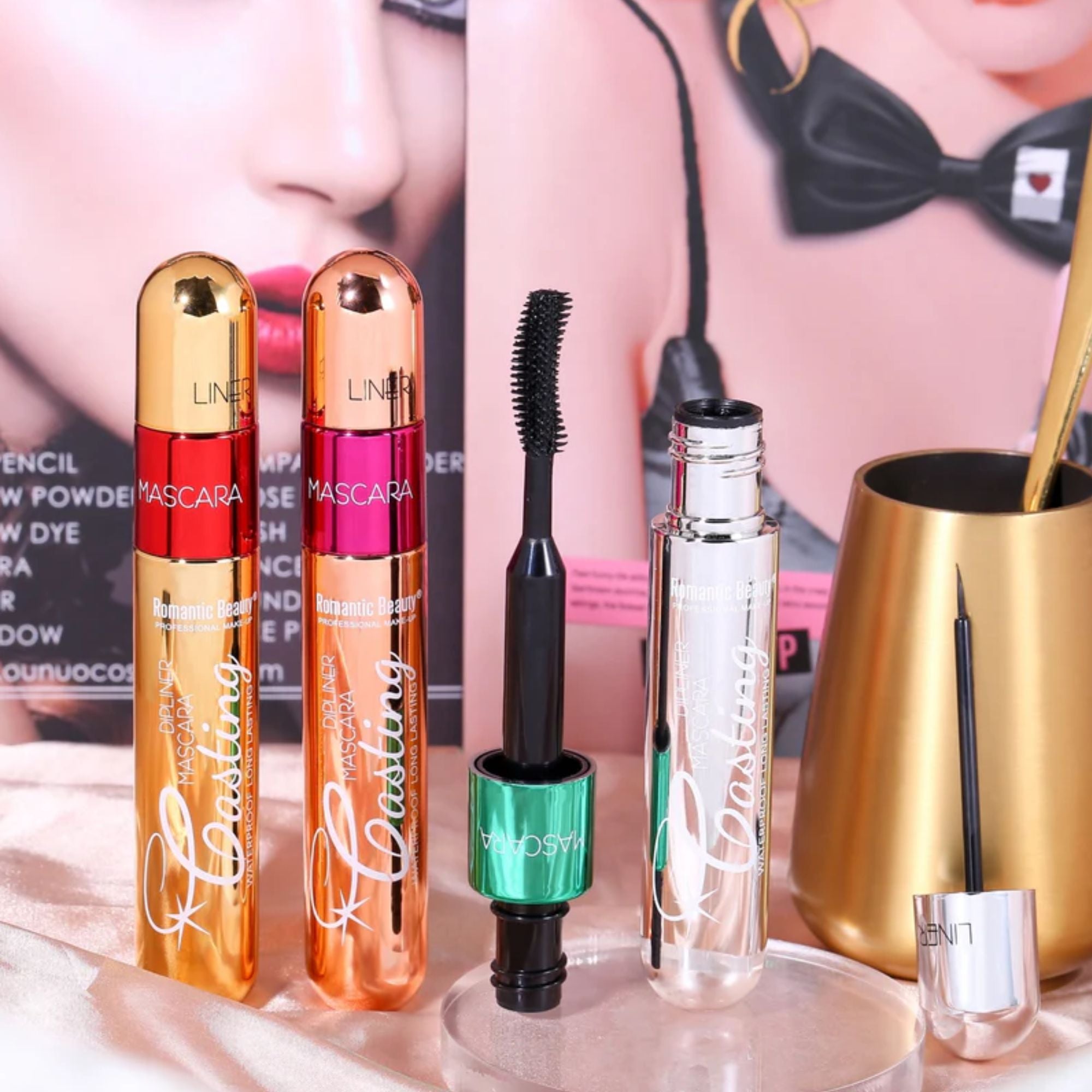 Romantic Beauty - 2in1 Lasting Mascara + Eyeliner - TRUECOLOR WHOLESALE