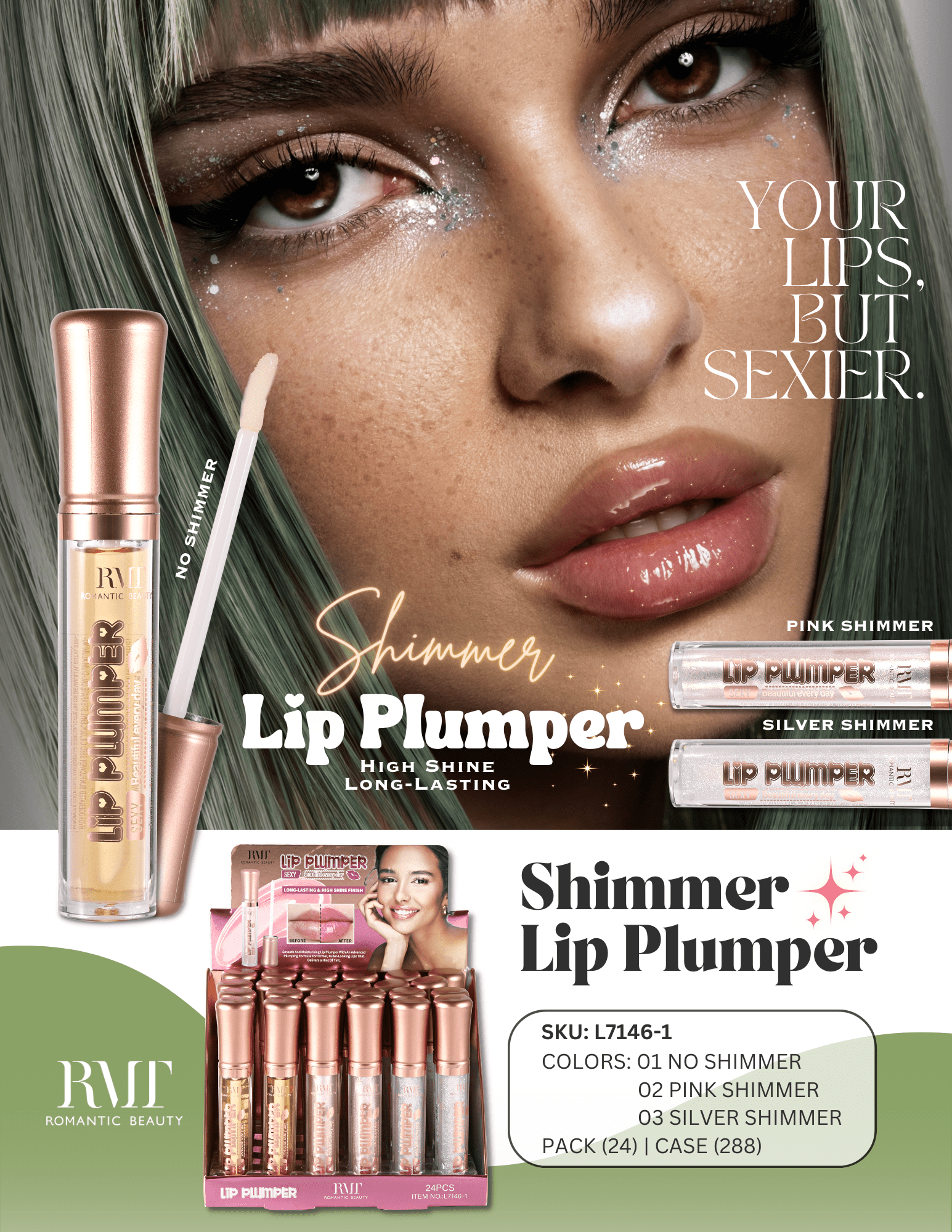 Romantic Beauty - Oh My Lips Shimmer Plumper - TRUECOLOR WHOLESALE