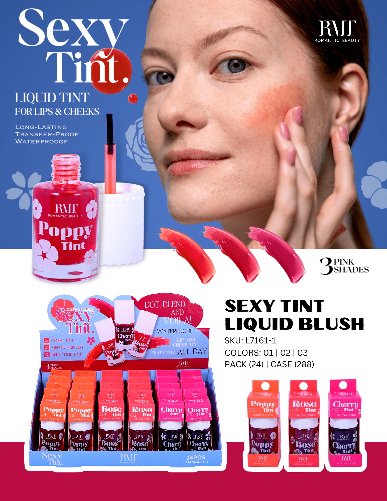 Romantic Beauty - Sexy Tint Lips and Cheeks - TRUECOLOR WHOLESALE