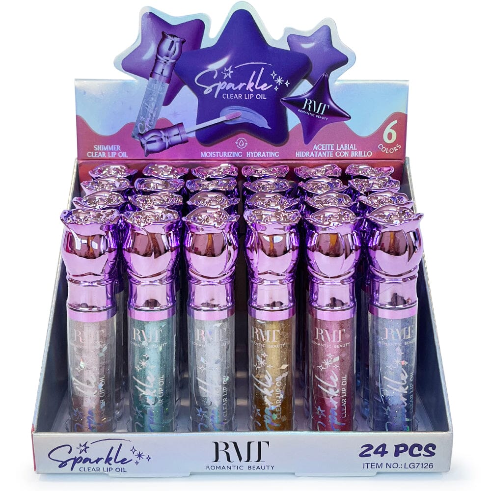 Romantic Beauty - Sparkle Clear Lip Oil - TRUECOLOR WHOLESALE