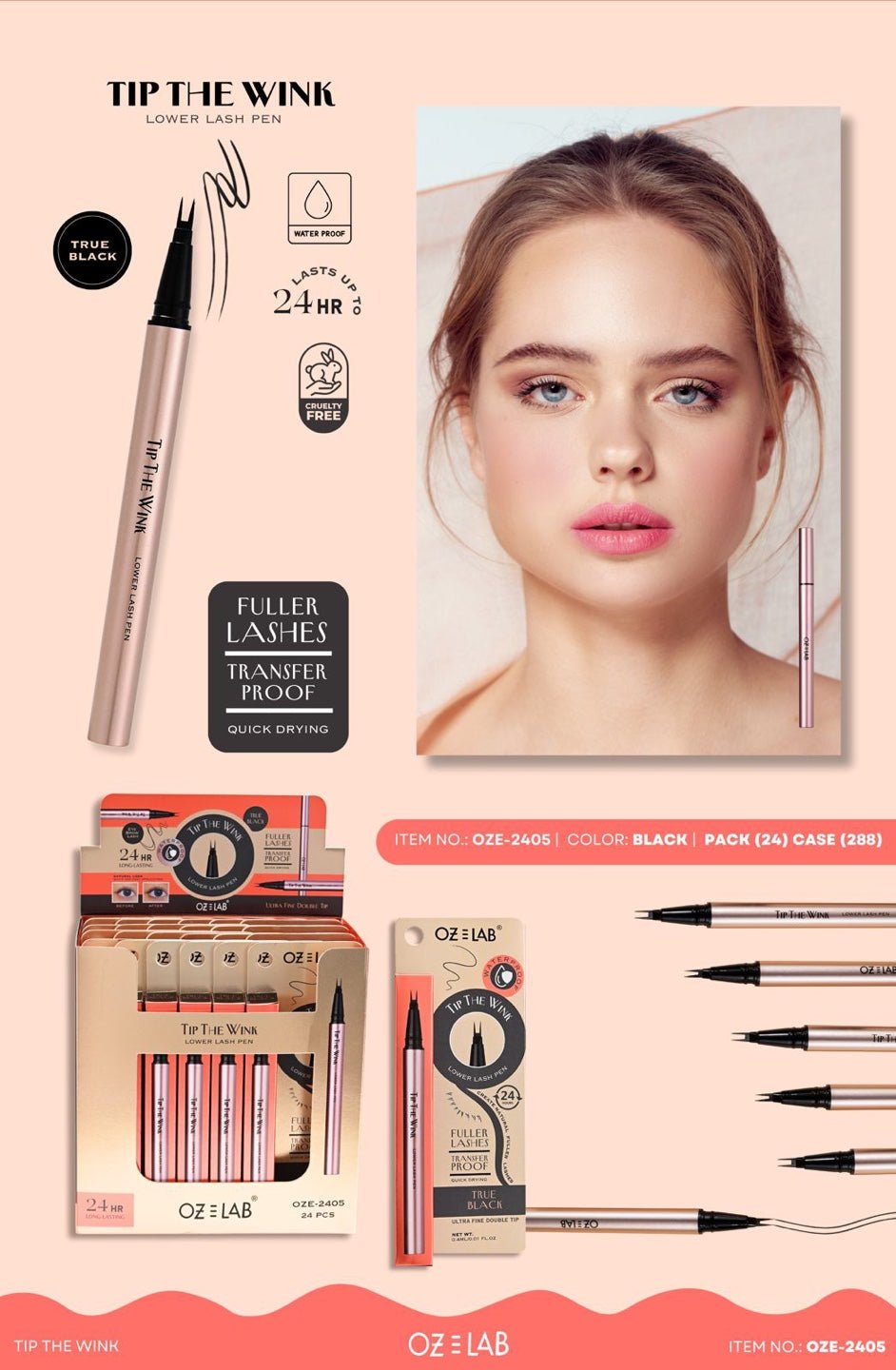 OZE LAB - Tip The Wink Eyeliner Pen - TRUECOLOR WHOLESALE