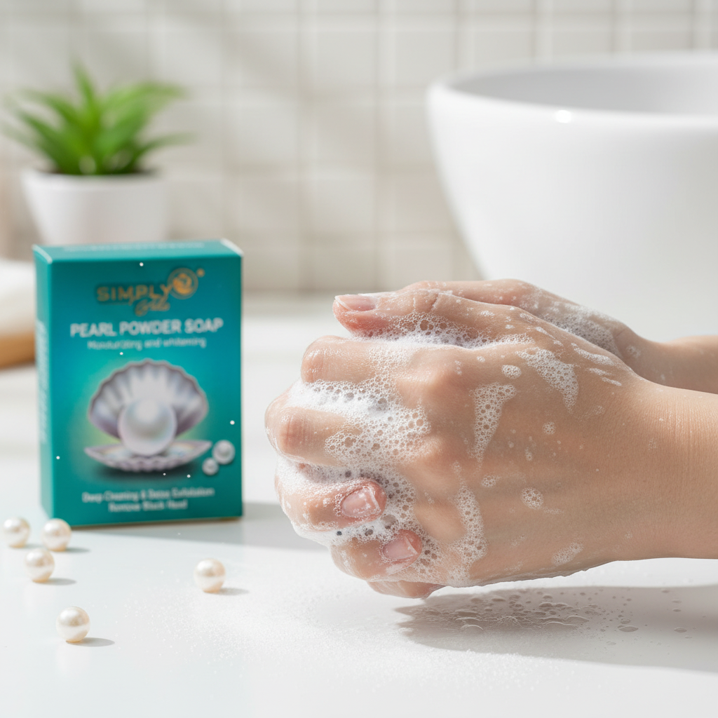Simply Bella – Pearl Powder Deep Cleaning & Detox Exfoliation Soap (100% Natural)