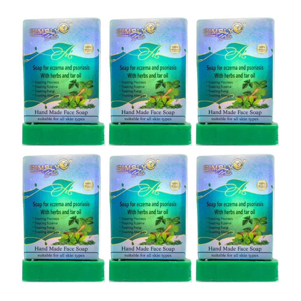 Simply Bella - Eczema And Psoriasis With Herbs and Tar Oil 100% Natural Soap W - G - 04 - TRUECOLOR WHOLESALE