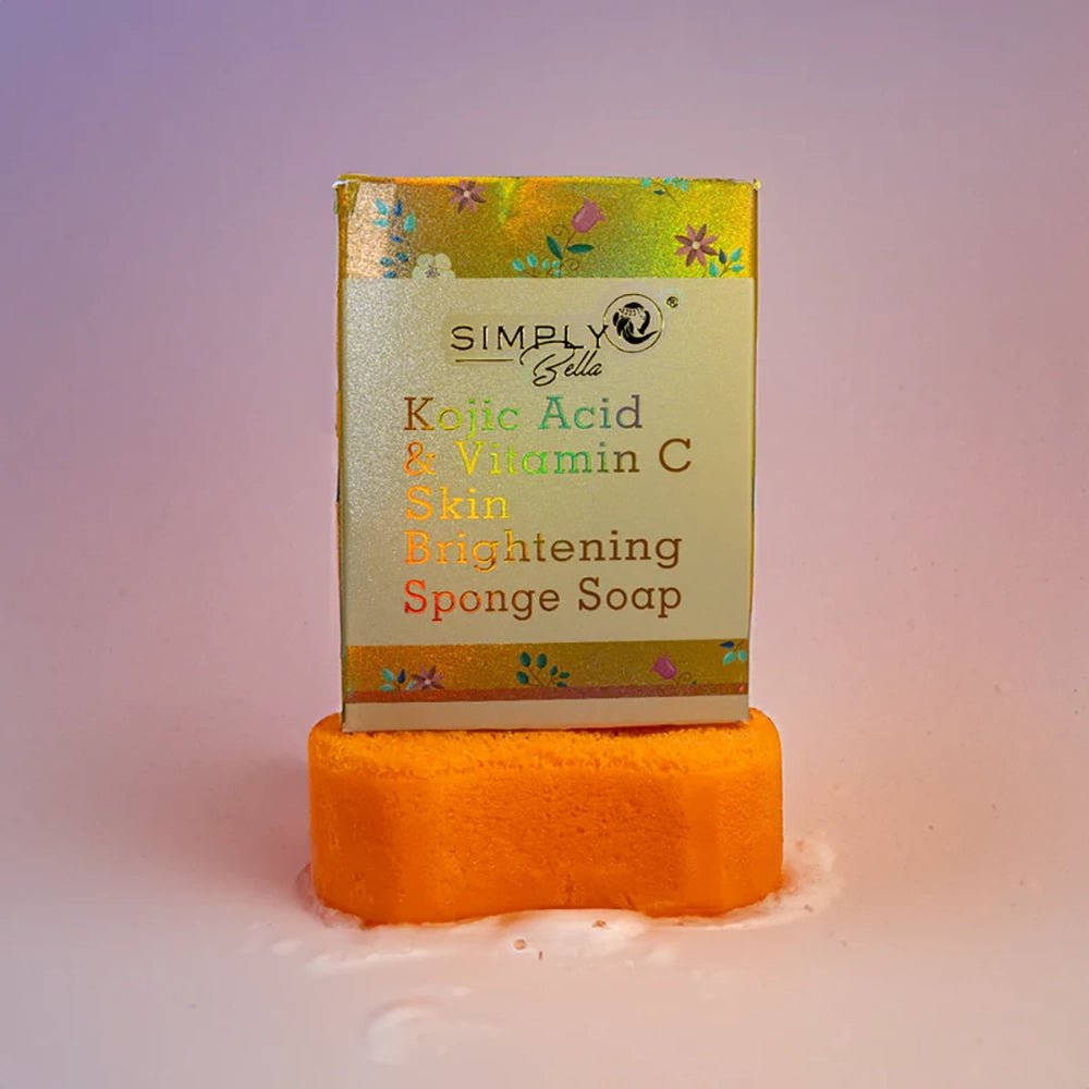 Simply Bella - Kojic Acid & Vitamin C Skin Brightening Sponge Soap (Jabon) W - G - 03 - TRUECOLOR WHOLESALE
