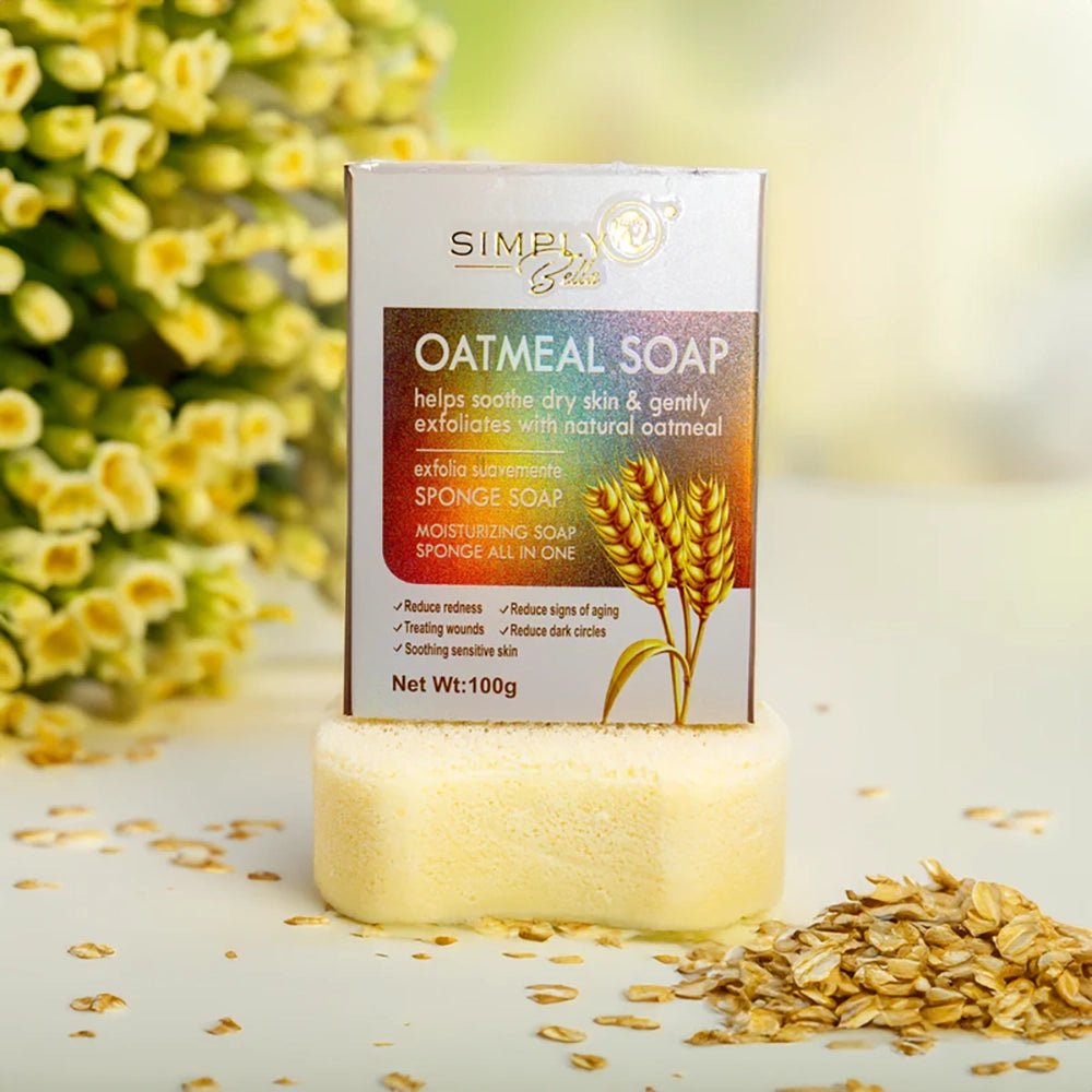 Simply Bella - Natural Oatmeal Sponge Soap W - G - 04 - TRUECOLOR WHOLESALE