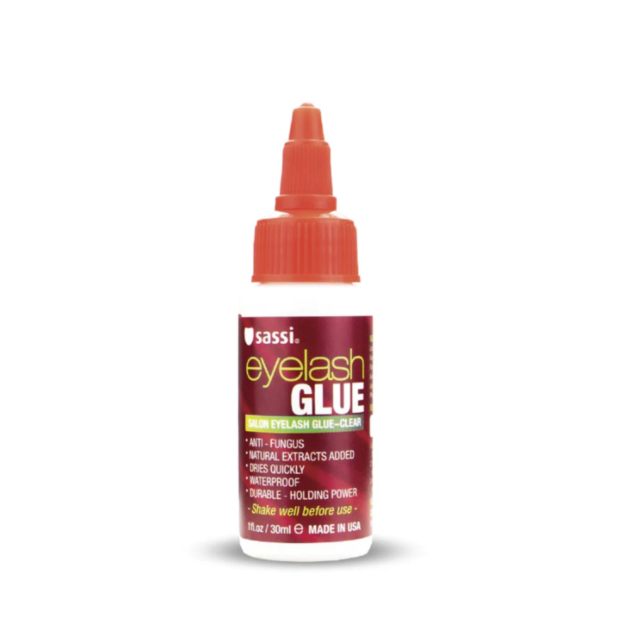 Sassi - Salon Eyelash Glue Clear, 1oz | 30ml - TRUECOLOR WHOLESALE