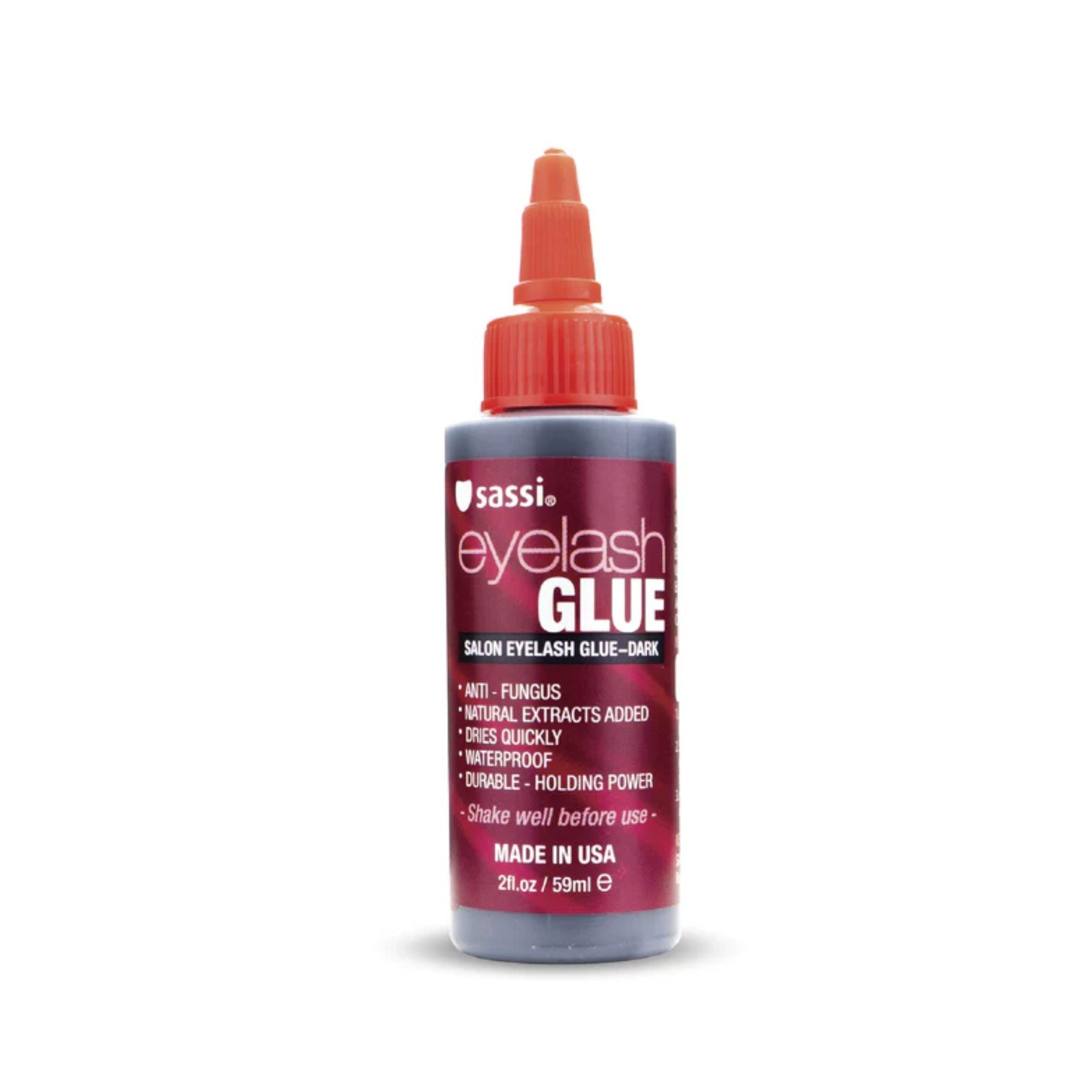 Sassi - Eyelash Glue Dark, 2oz | 60ml - TRUECOLOR WHOLESALE