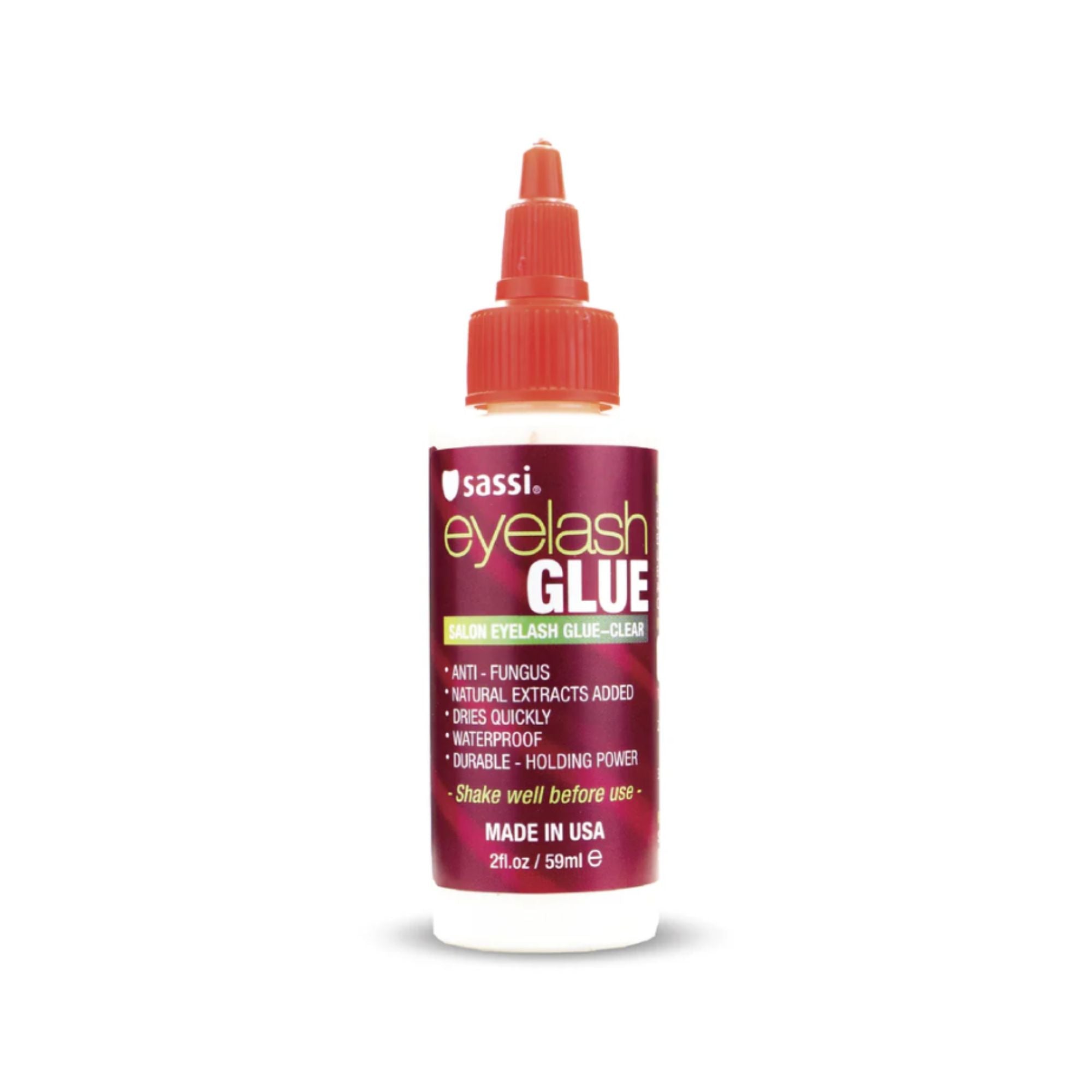 Sassi - Salon Eyelash Glue Clear, 2oz | 60ml - TRUECOLOR WHOLESALE