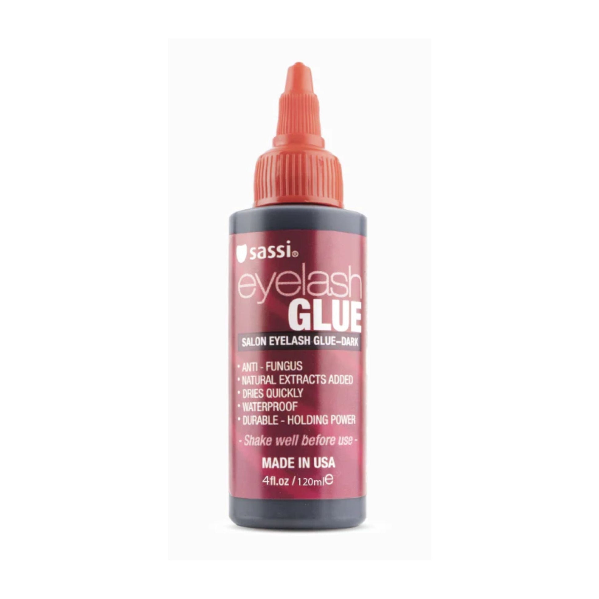 Sassi - Salon Eyelash Glue Dark, 4oz | 118ml - TRUECOLOR WHOLESALE
