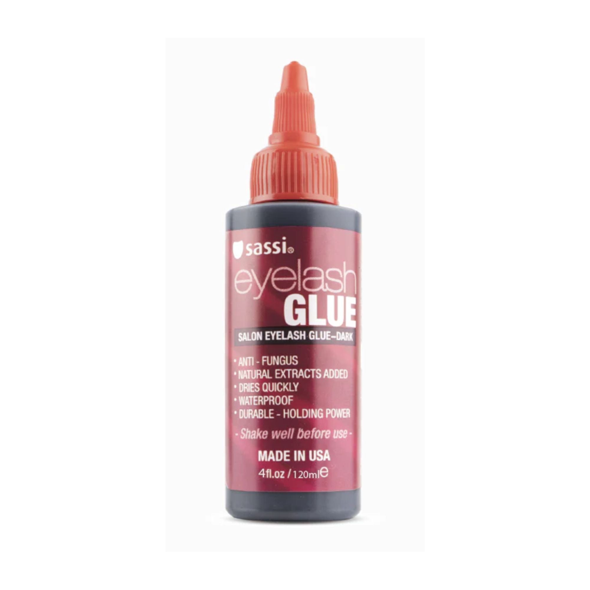 Sassi - Salon Eyelash Glue Dark, 4oz | 118ml - TRUECOLOR WHOLESALE