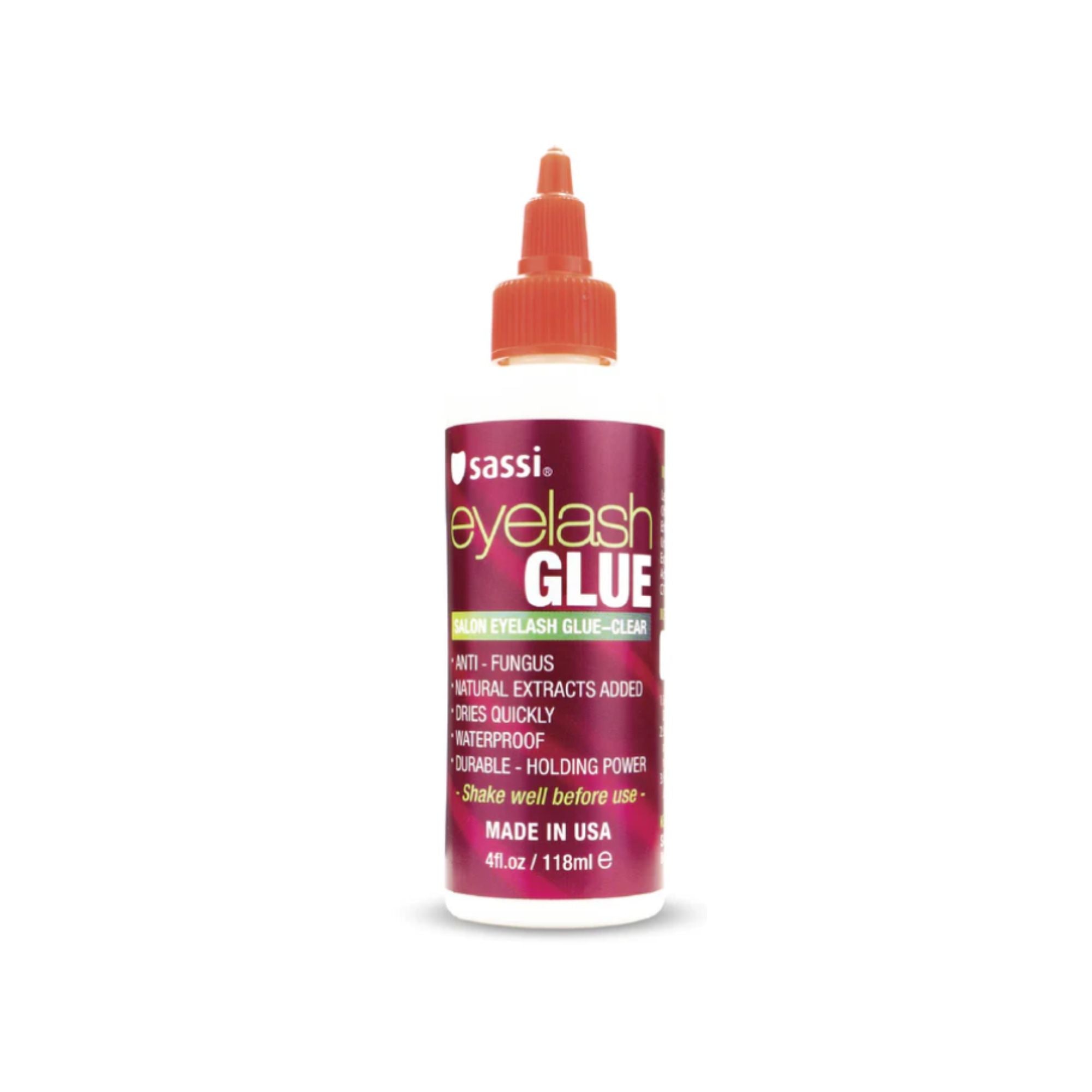 Sassi - Salon Eyelash Glue Clear, 4oz | 118ml - TRUECOLOR WHOLESALE