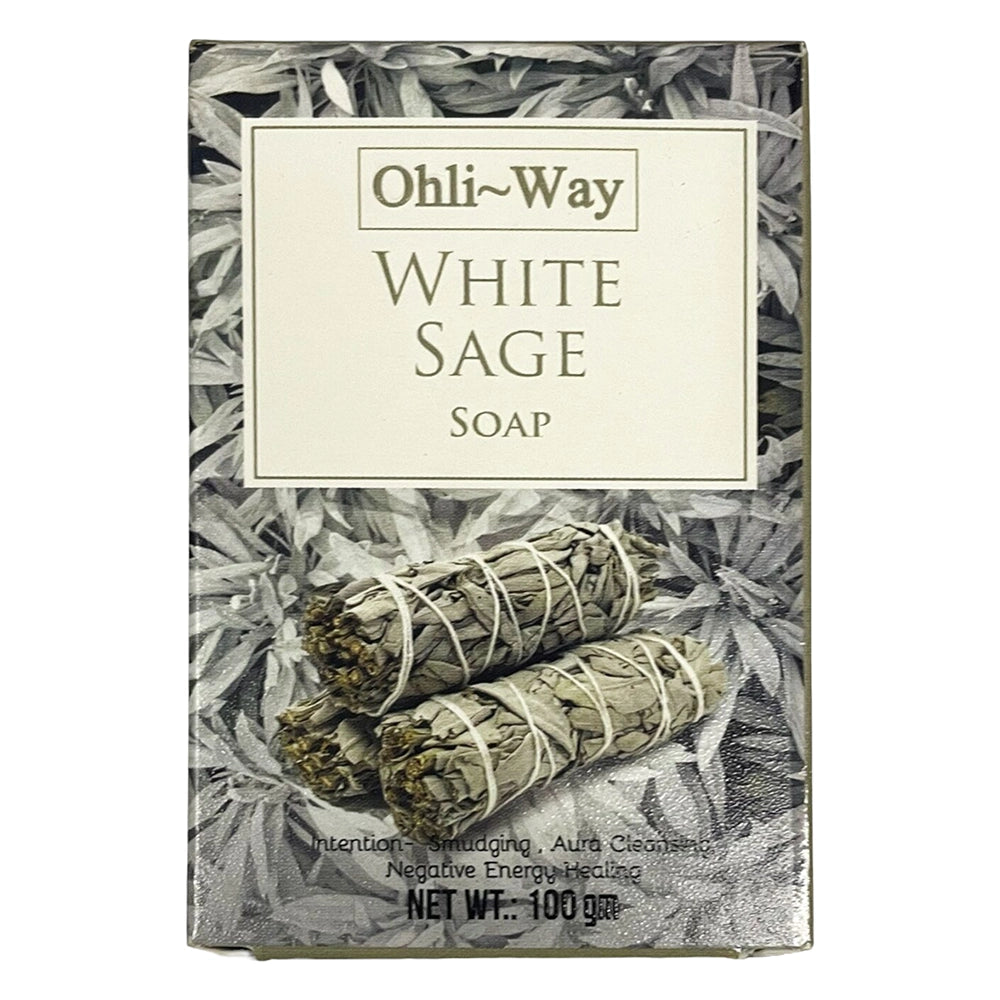 Ohli~Way White Sage Soap – Smudging, Aura Cleansing & Energy Healing Soap