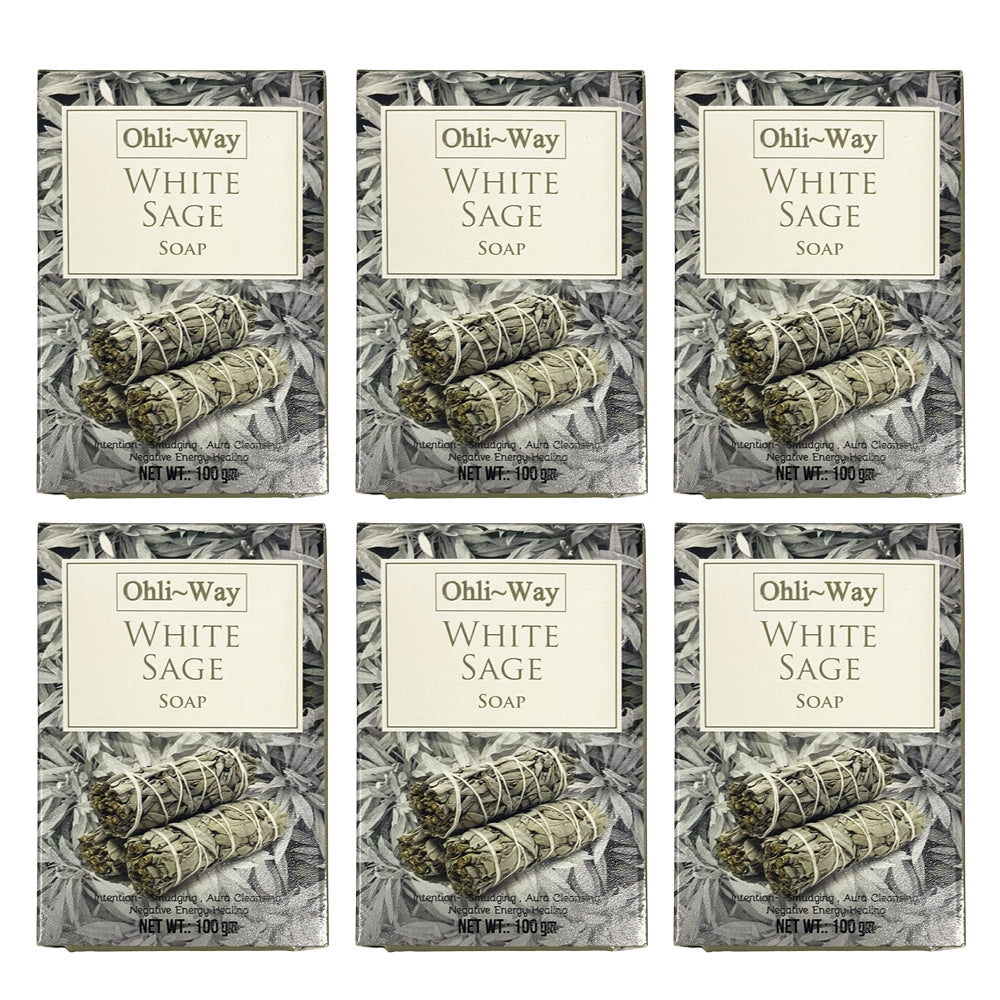 Ohli~Way White Sage Soap – Smudging, Aura Cleansing & Energy Healing Soap