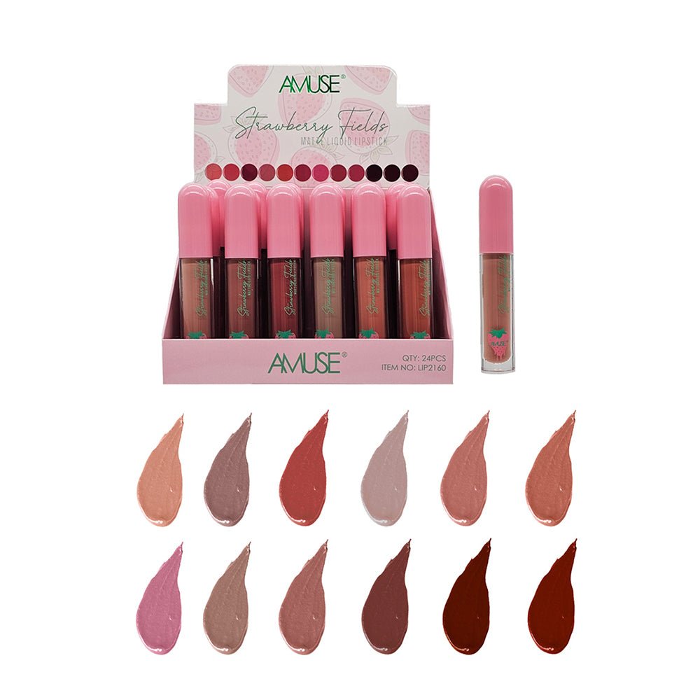 Amuse - Strawberry Fields Matte Liquid Lipstick - TRUECOLOR WHOLESALE