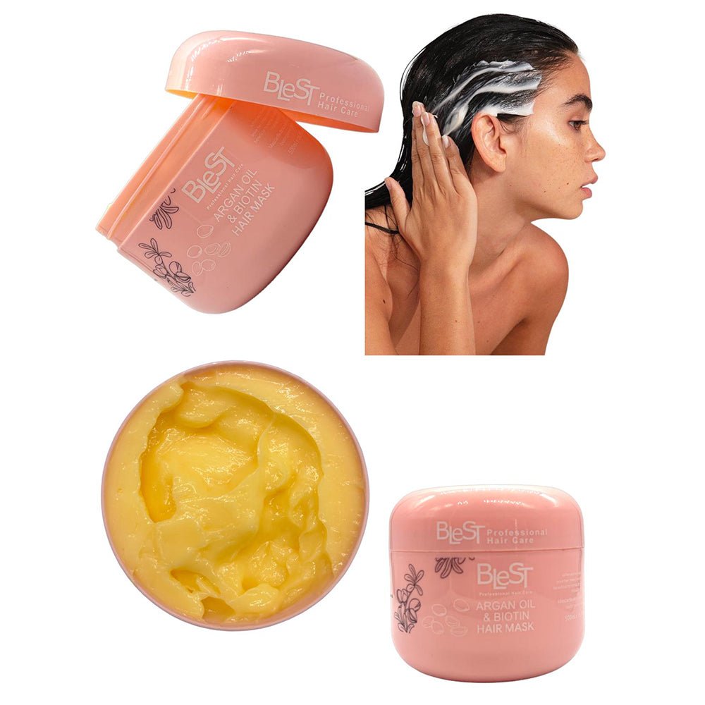 Blest Professional Hair Care - Argan Oil & Biotin Hair Mask - TRUECOLOR WHOLESALE