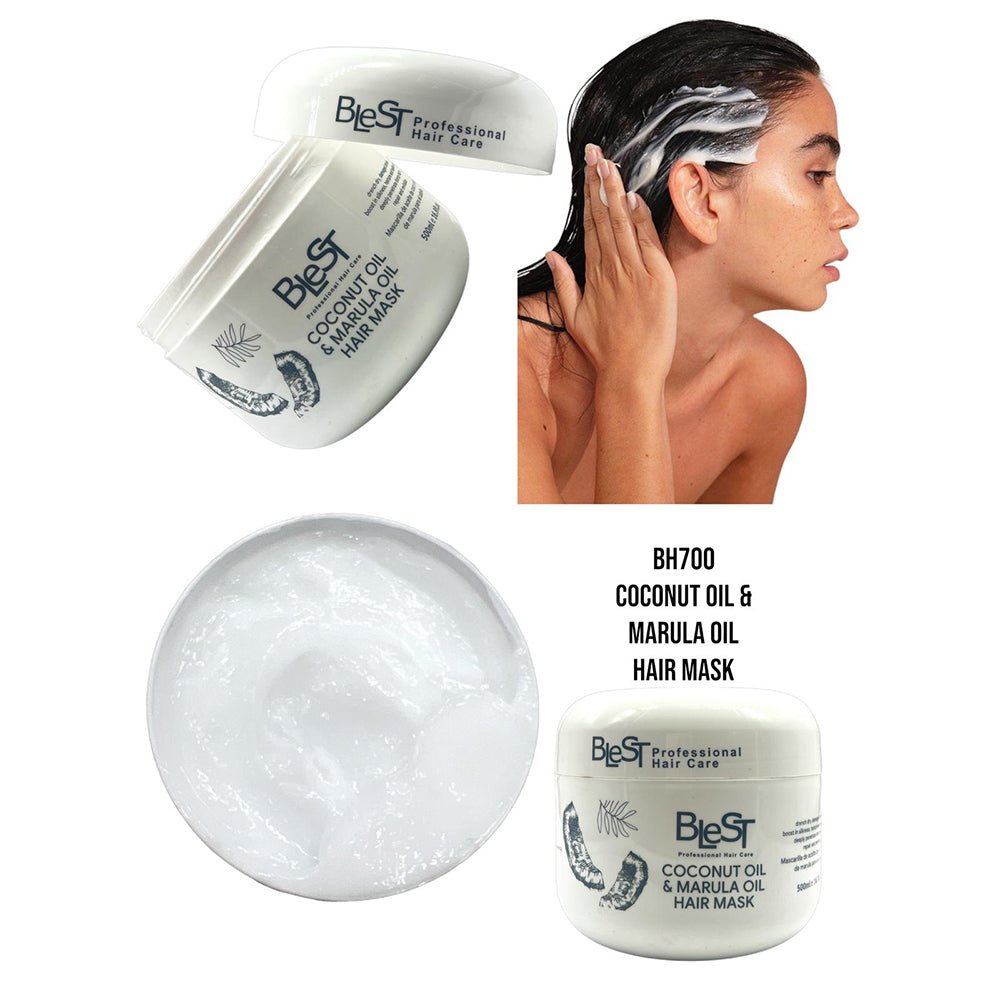 Blest Professional Hair Care - Coconut Oil & Marula Oil Hair Mask - TRUECOLOR WHOLESALE