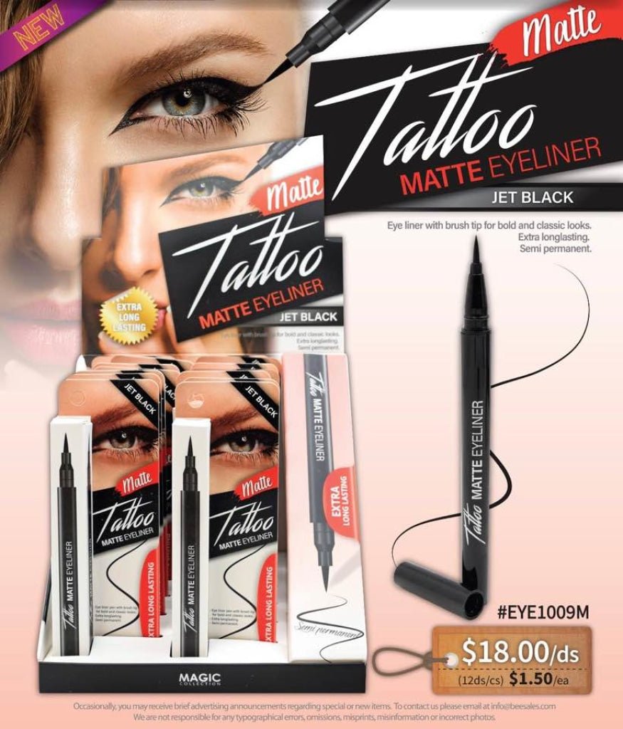Magic Matte Tattoo eyeliner with brush tip - TRUECOLOR WHOLESALE
