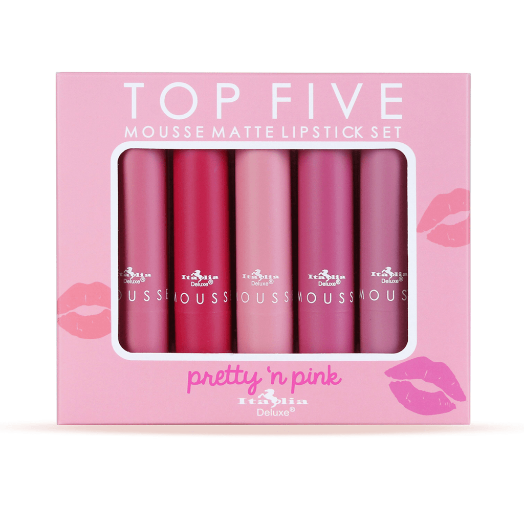 Italia Deluxe - Mousse Matte Lipstick - Top Five Set (7 options) - TRUECOLOR WHOLESALE