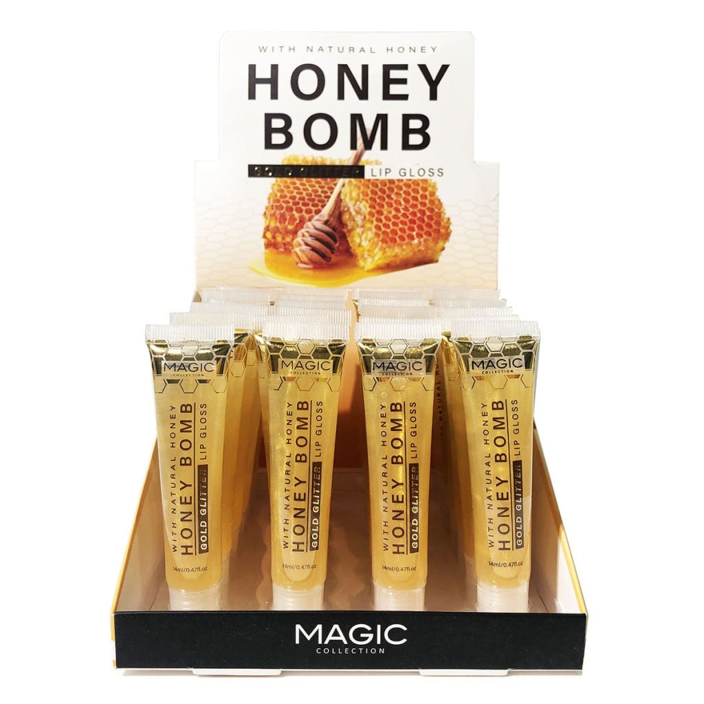 Magic - Honey Bomb Gold glitter Lip gloss - TRUECOLOR WHOLESALE
