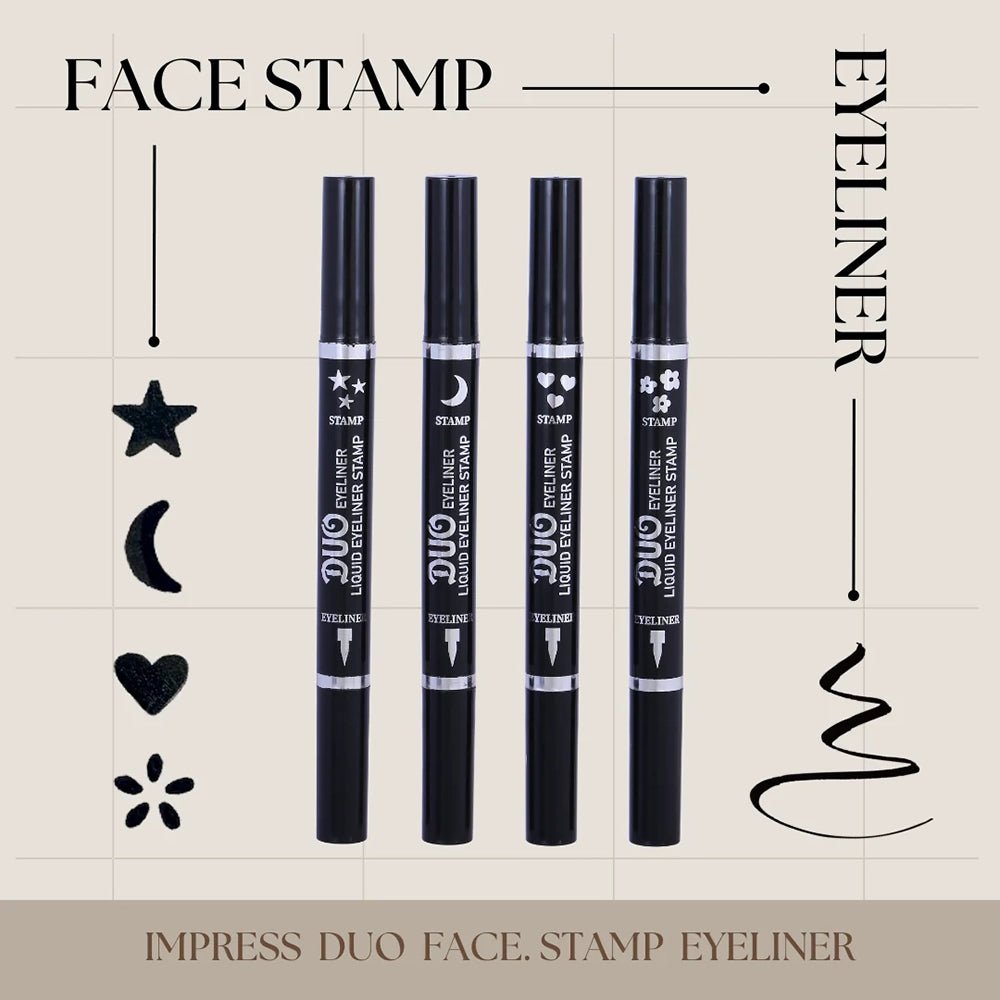 Romantic Beauty - Face Stamp Impress Duo Eyeliner Marker - TRUECOLOR WHOLESALE