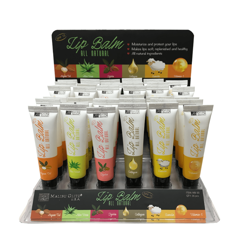 Malibu Glitz - Fruit Lip Balm All Natural - TRUECOLOR WHOLESALE