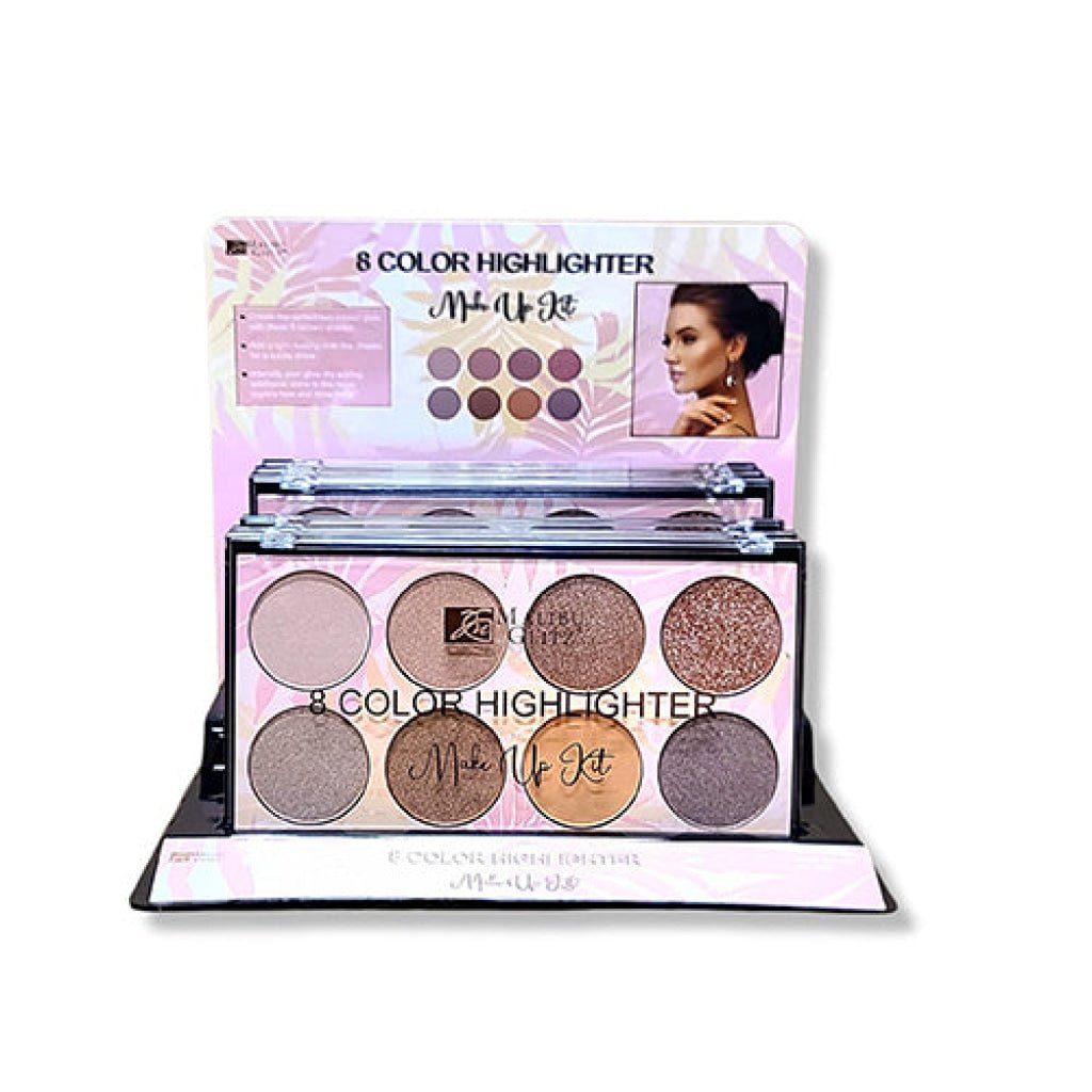 Malibu Glitz - 8 COLOR HIGHLIGHTER - TRUECOLOR WHOLESALE